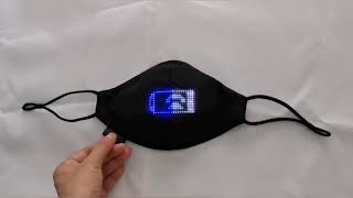 LED Light up Face Mask Bluetooth USB Rechargeable Glowing Luminous Dust Mask for Christmas Party screenshot 5