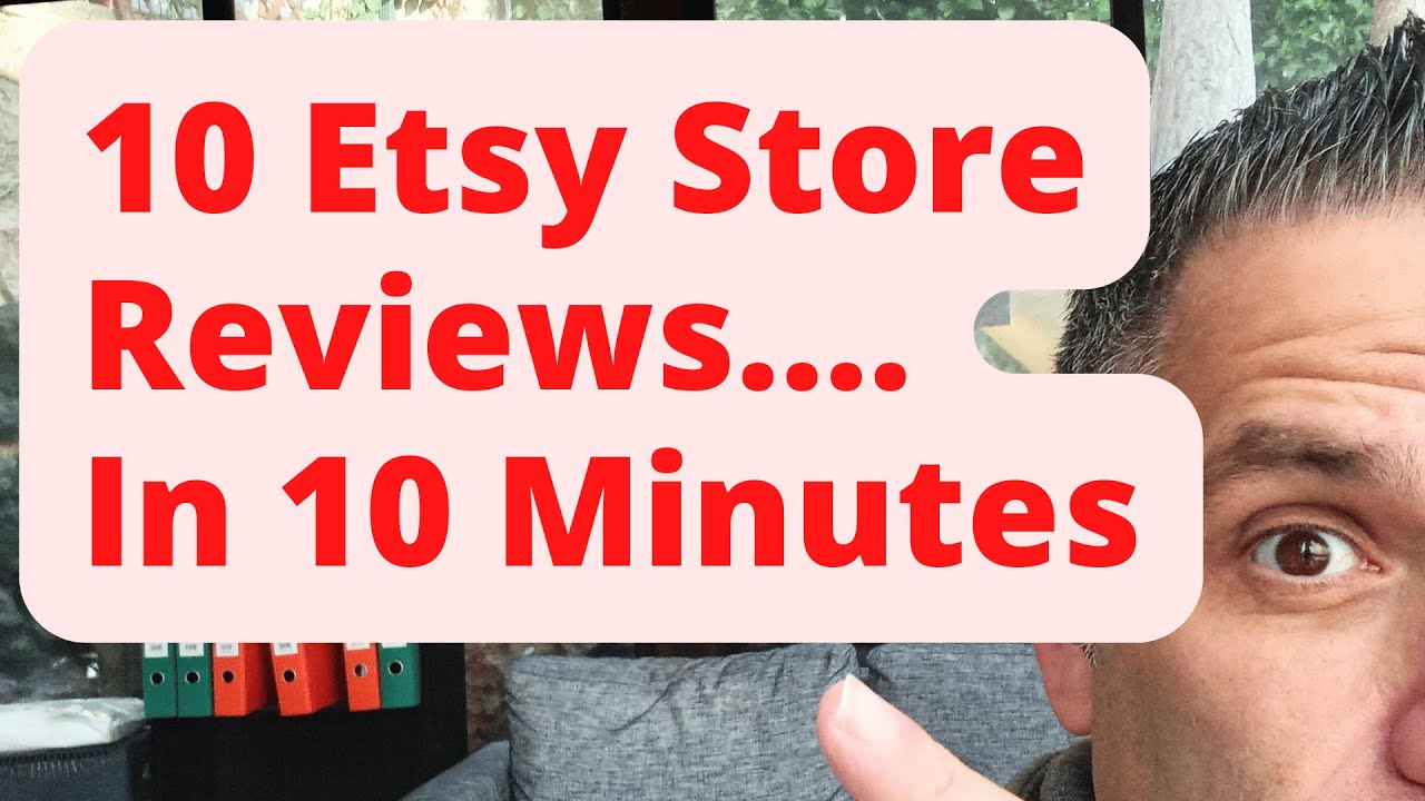 10 Etsy Store Reviews: In 10 MINUTES (Volume 4) - YouTube