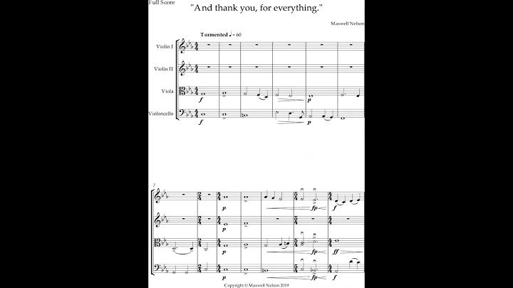 "And thank you, for everything." - Maxwell Nelson