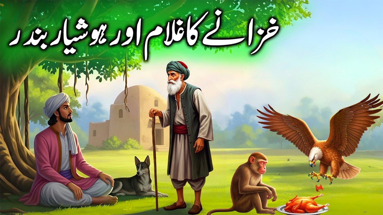 Khazane ka ghulam or aqalmand bandar || The slave of treasure and clever monkey || urdu kahani