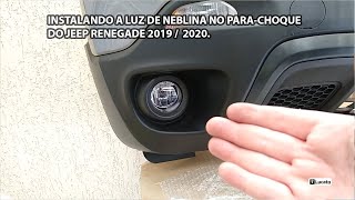 Instalando a luz de neblina e botão bipartido no Jeep Renegade 2019 - 2020