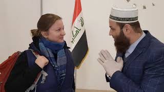 A Russian brown journalist named Katie with Sheikh Ali Mahmoud, according to As-Sahhar