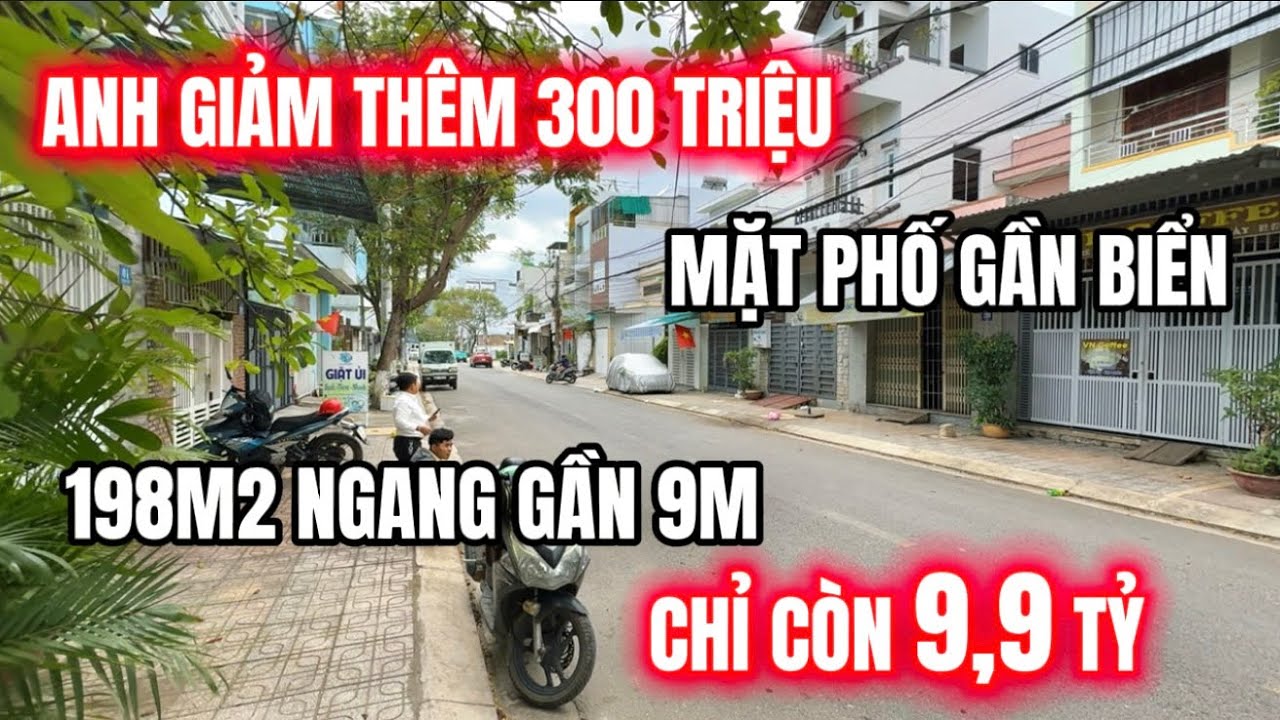 🔥Anh Giảm Thêm 300 Triệu Muốn Bán Nhanh Nhà Mặt Tiền Thái Phiên Gần Biển | 198M2 Ngang Gần 9M