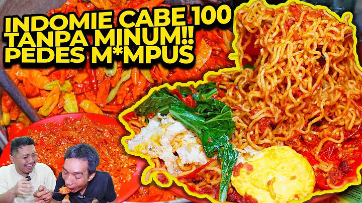 PENAKLUK INDOMIE ABANG ADEK CABE 100 TANPA MINUM!!
