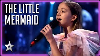 Sweet Young Girl Sings Song from The Little Mermaid! | Kids Got Talent