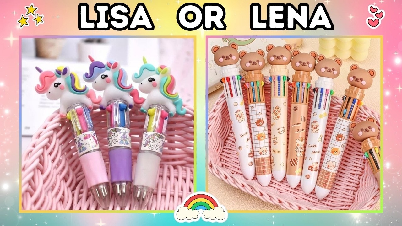 Lisa or Lena 💞 Shopping for School Supplies & Stationery ✏️📒🛒