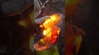 unique hammer gilding process #blacksmith  #hammer #unique #art  #handmade