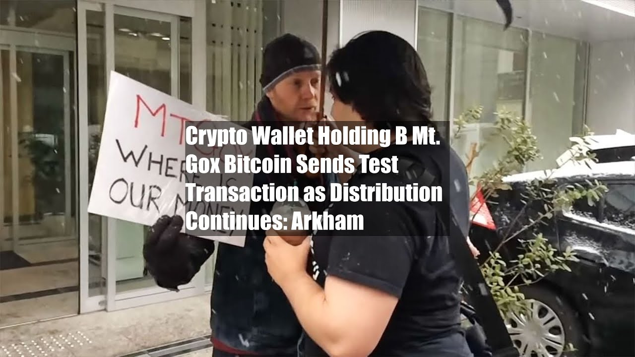 Crypto Wallet Holding $2B Mt. Gox Bitcoin Sends Test Transaction as  Distribution Continues: Arkham - YouTube