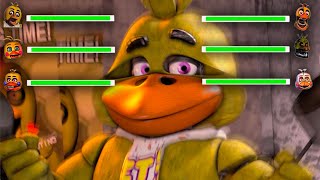 FNAF: Every Chica in a Nutshell WITH HEALTHBARS