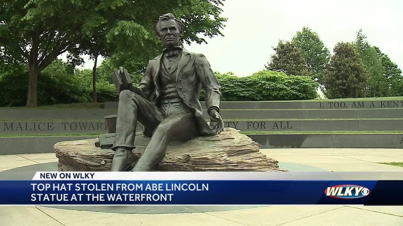 Police asking for help after top hat is stolen from Abe Lincoln statue