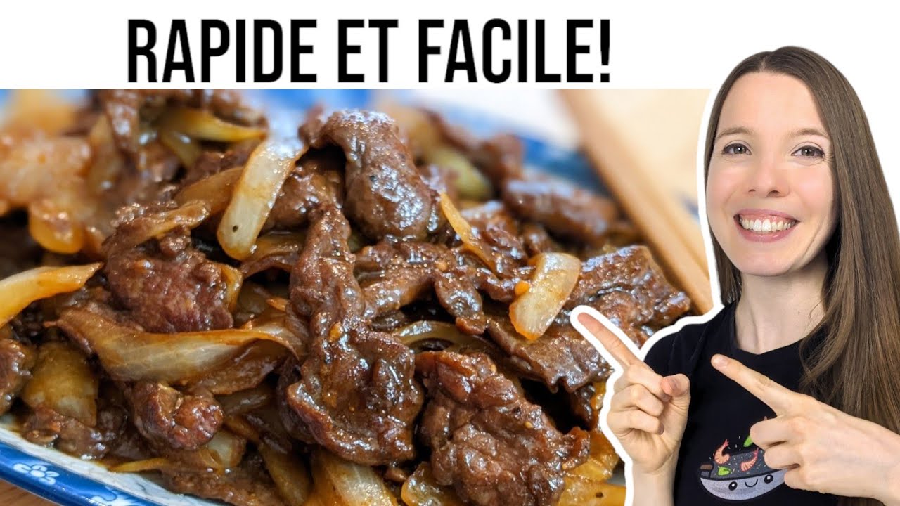 BOEUF AUX OIGNONS (RECETTE FACILE ET RAPIDE) - HOP DANS LE WOK