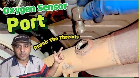 Thread repair on oxygen sensor port  / Repair threads