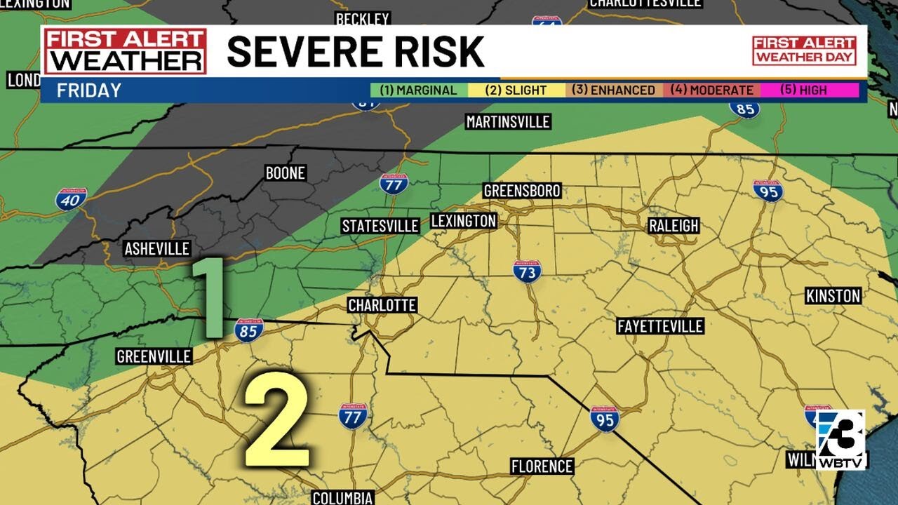 Heavy rain, Severe Storm Threat Ahead For Friday - YouTube