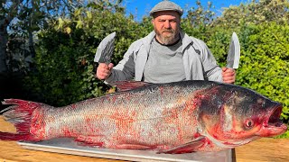 Gigantic Fish Under A 50kg Layer Of Salt Baked In The Oven! This Is The Most Unusual Recipe