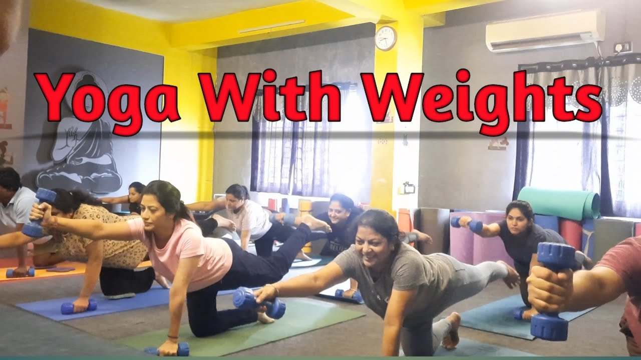 Yoga With Weights Sculpt Yoga Flow 🧘 Yoga With Weights 30 min