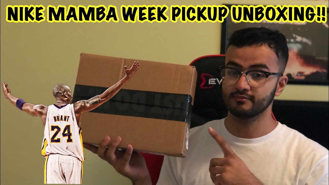 NIKE MAMBA WEEK SNKRS PICKUP UNBOXING!!!! RIP KOBE!!!!