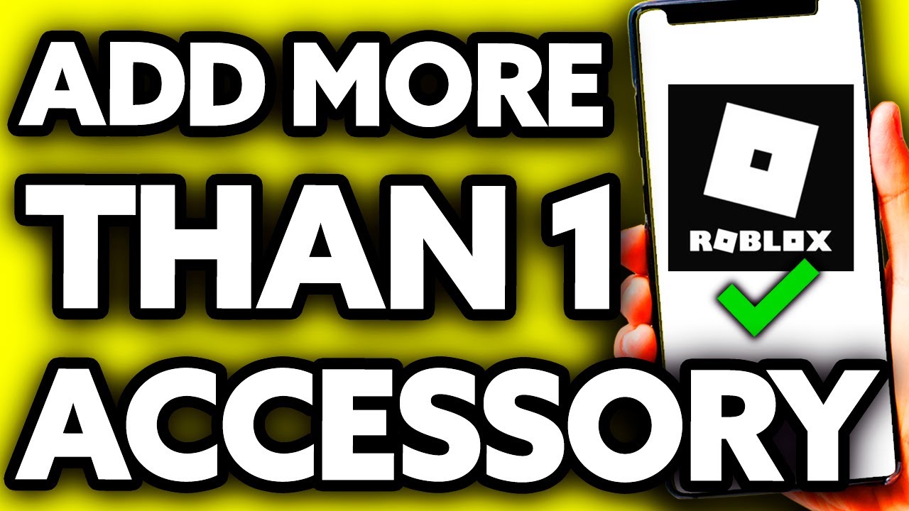 How to equip multiple accessories in roblox!💕😍 #CapCut #r6 #r15 #r6a