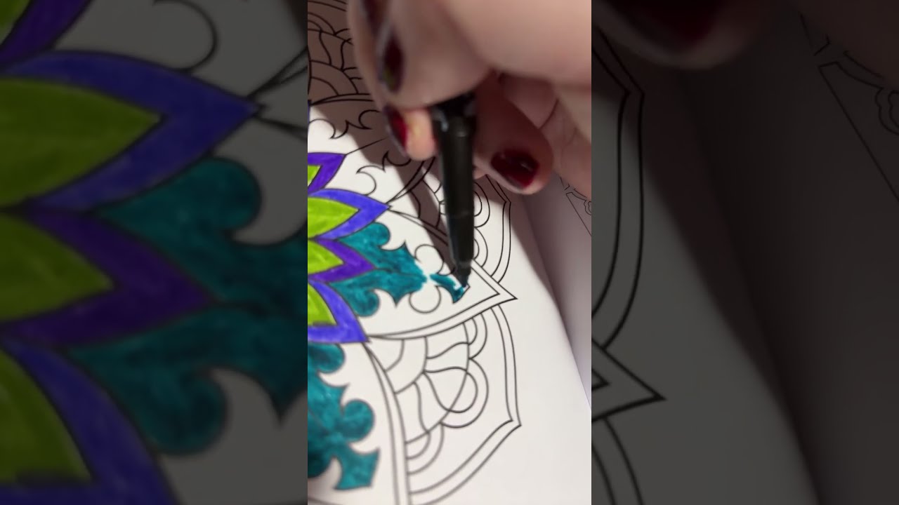 Thursday mandala coloring book page art stream