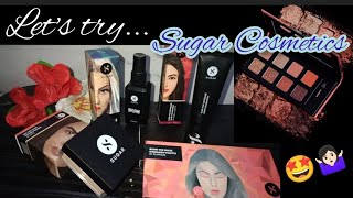 Sugar cosmetics hual.. Let's try! #sugar cosmetics #honest review  #viral products #makeup videos