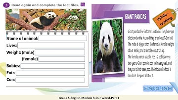 Grade 5 English Module 3 Our World Part 1