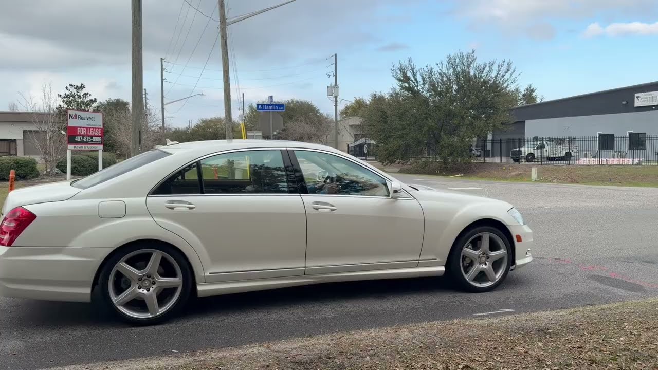 58k Mile Diamond White 2011 Mercedes Benz S550 Driving By 03062026