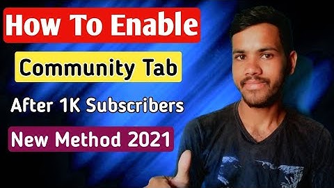 How To Enable Community Tab in 2021 | YouTube Community Tab Enable Kaise Kare 2021
