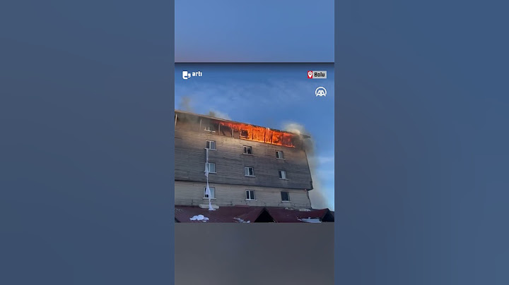 Bolu'da Kartalkaya Kayak Merkezi'nde otel yangın