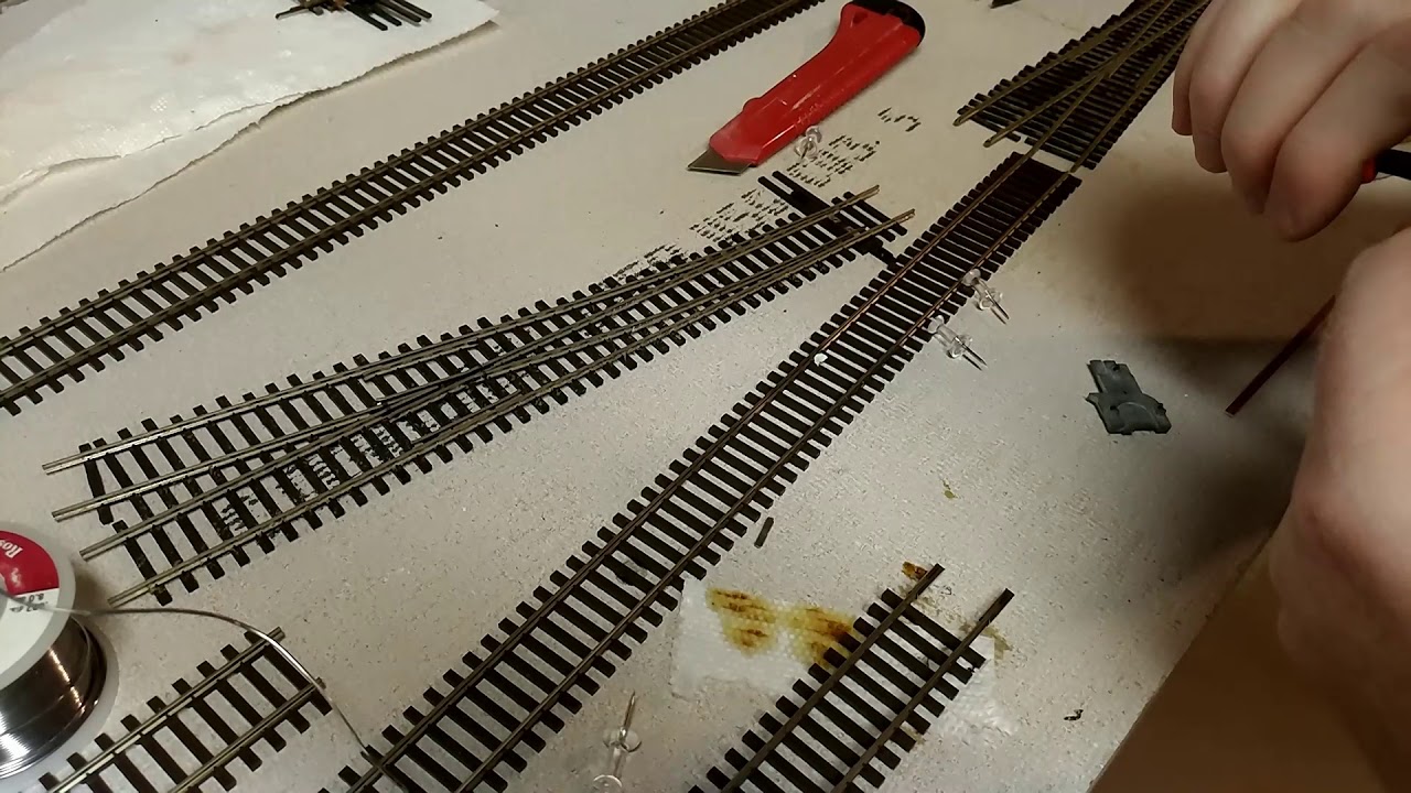How to model railroad switch repairs YouTube