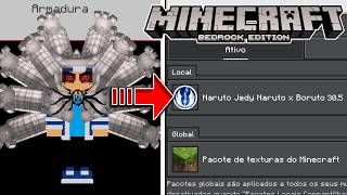 COMO INSTALAR O ADDON DO NARUTO JEDY V30.5 NO MINECRAFT PE 26.13!! (Bedrock)