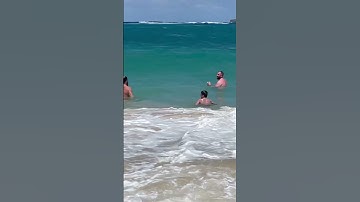 Getting cooked by these huge waves in Hawaii