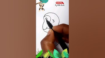 How to draw cute Monkey | Monkey drawing #shorts #shortsfeed #tutorial