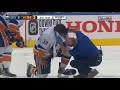 Matthew Barzal Takes High Stick Near Eye, Giroux Winces At Replay