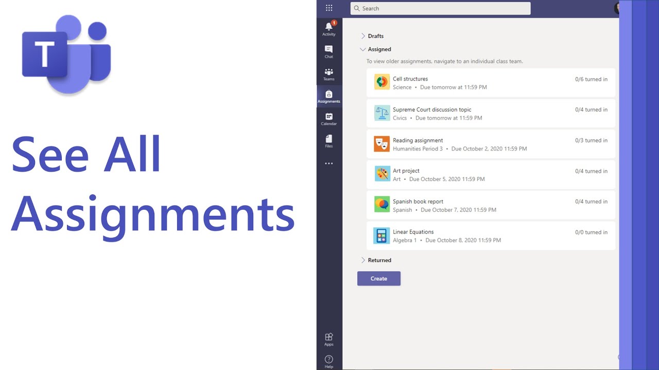 view assignment microsoft teams