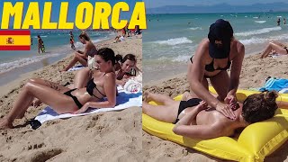 (4K) 👙🏖MALLORCA SPAIN 🇪🇸S'ARENAL❤️ BEACH WALK SEPTEMBER 2021 PLAYA S'ARENAL