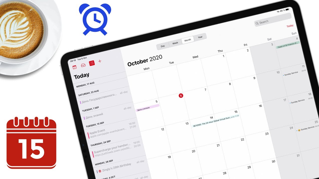 Apple Calendar For Scheduling Your Meetings On The Ipad In Ipados 14 Digital Planning Youtube