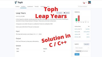 Leap Year || Solution in C/C++ || Toph.co