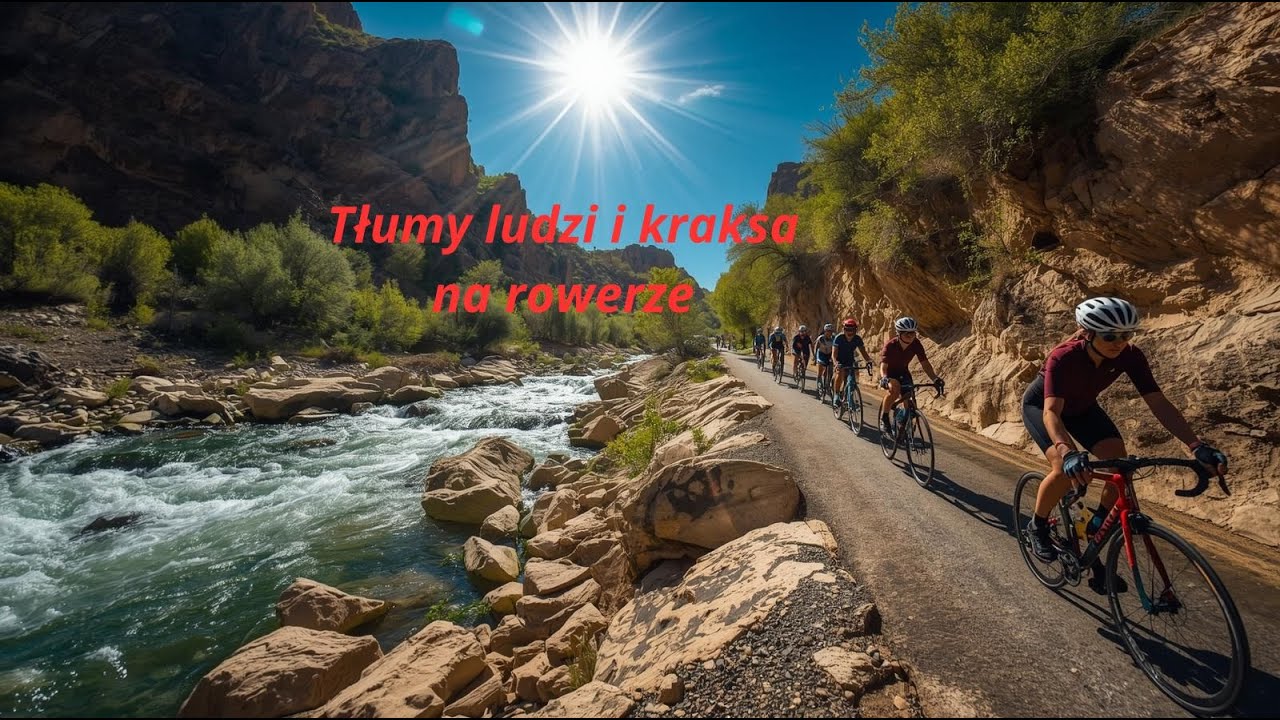 Rowerem wzdłuż rzeki. Velo Soła. Kraksa na rowerze.