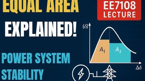 Equal Area Criterion in Power System Stability | EE7108 Lecture 21 | Simple Examples Explained