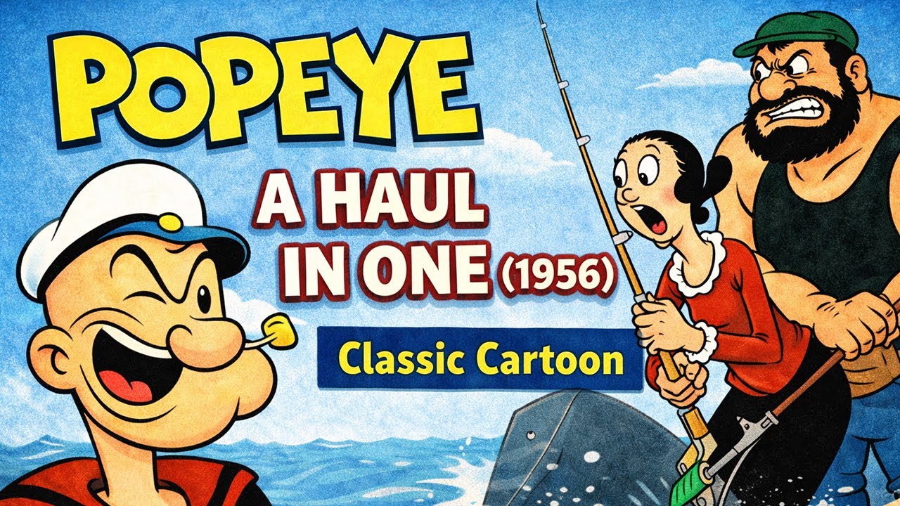 Popeye Cartoon – A Haul in One (1956) | Classic Animation