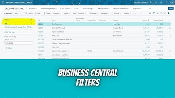 Filtering in Business Central