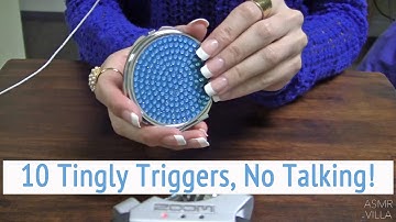 ASMR * 10 Tingly Triggers * Tapping & Scratching * Fast Tapping * No Talking * ASMRVilla