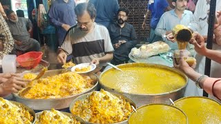 Popular \& Oldest Haleem Biryani Point | Rice Pilaf \& Curry | Delights Of Street Food | Wahjoc Food