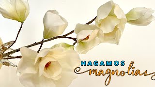 Tutorial de Magnolia 🌸  bellisima, paso a paso #flores #diy #craft