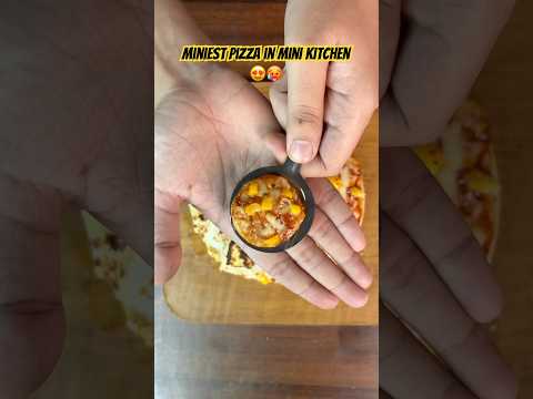 Smallest Pizza In Mini Kitchen😍🤤