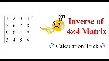 Inverse of 4x4 Matrix (fx-570ES)