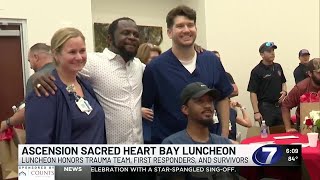 Trauma team members, first responders, and trauma survivors recognized at Ascension Sacred Heart...