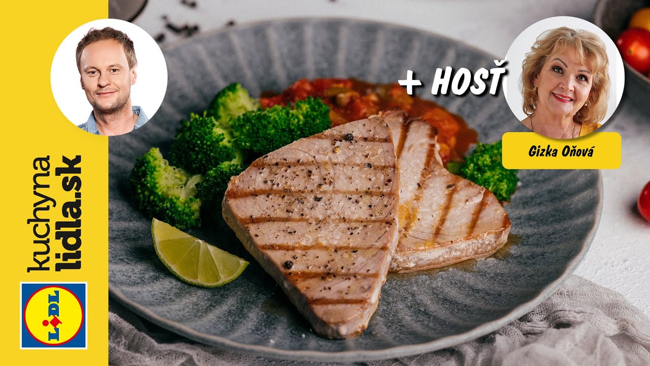 Steak z tuniaka s paradajkovou salsou a brokolicou 🐟 | Marcel Ihnačák, Gizka Oňová | Kuchyňa Lidla