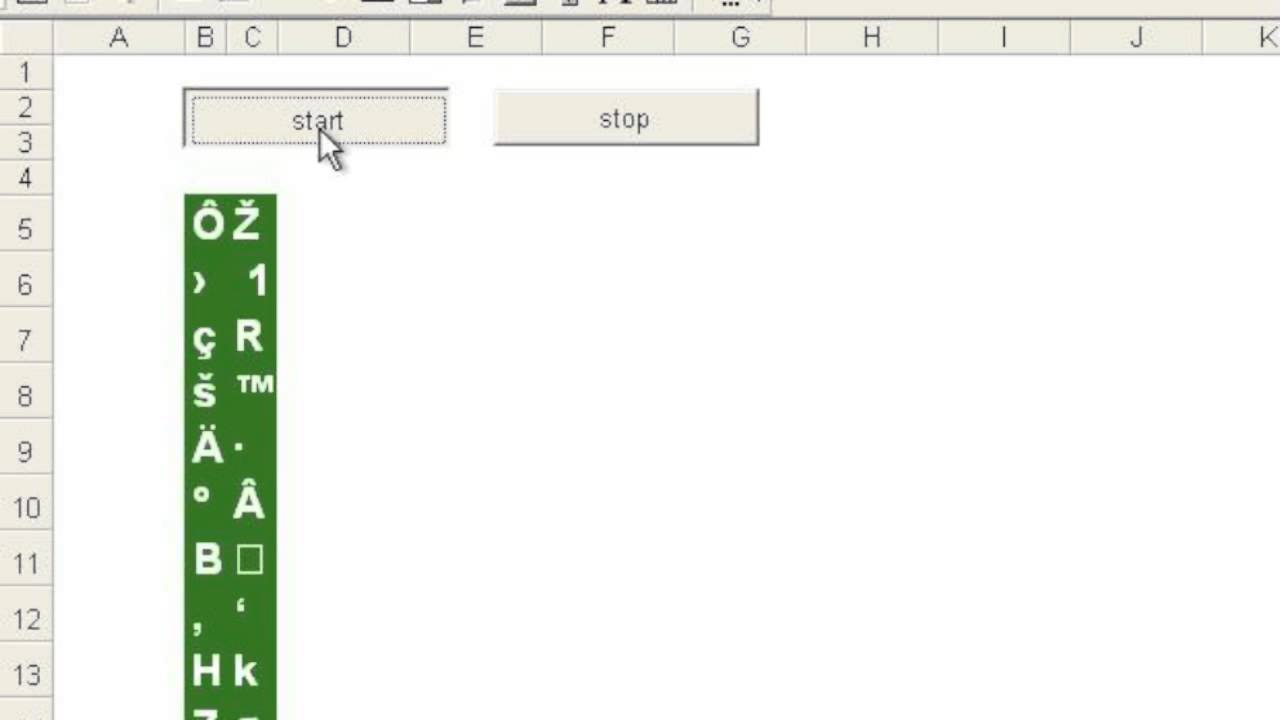 Matrix Effect Excel Fun excel: matrix effect - YouTube