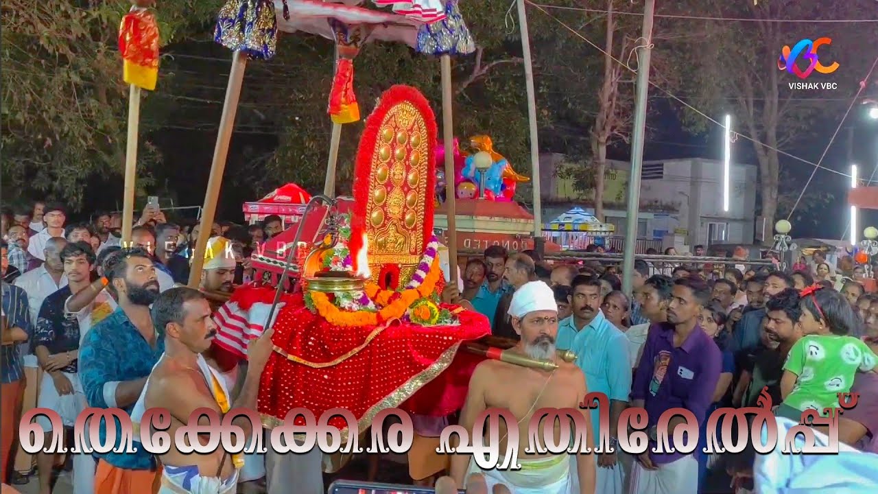 വലിയകുളങ്ങര അമ്മക്ക് തെക്കേക്കരയുടെ ഗംഭീര എതിരേൽപ്പ് Valiyakulangara amma jeevatha ezhunnallathu 
