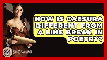 How Is Caesura Different From A Line Break In Poetry? - The Prose Path